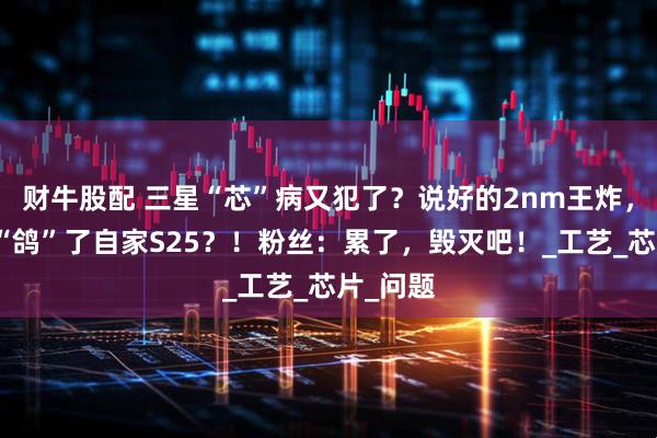 财牛股配 三星“芯”病又犯了？说好的2nm王炸，怎么又“鸽”了自家S25？！粉丝：累了，毁灭吧！_工艺_芯片_问题