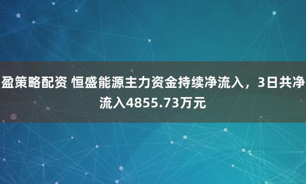 盈策略配资 恒盛能源主力资金持续净流入，3日共净流入4855.73万元